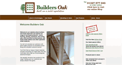 Desktop Screenshot of buildersoak.co.uk