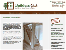 Tablet Screenshot of buildersoak.co.uk